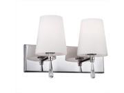 Murray Feiss VS53002 CH 2 Light Monica Vanity Strip Chrome