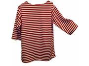 Alexander Costume 22 228 R Striped Shirt Red Large