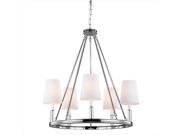 Murray Feiss F2922 5PN 5 Light Lismore Chandelier Polished Nickel