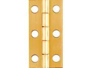 Stanley N211 235 2 x 1 in. Solid Brass Narrow Hinge Bright Brass 2 Pack