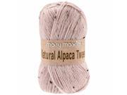 Mary Maxim Y083 308 Natural Alpaca Tweed Yarn Rose Quartz