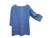 Alexander Costume 22 229 BL Striped Shirt Blue Extra Large