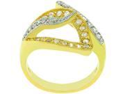 Sunrise Wholesale J3241 06 Two Tone 14k Gold and White Gold Rhodium Bonded Fashion Visible Luxury Ring