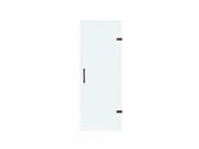 Vigo VG6072RBCL24 24 in. Adjustable Frameless Shower Door with Clear Glass and Oil Rubbed Bronze Hardware