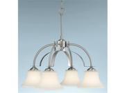 Feiss F2251 4BS Barrington Collection Brushed Steel 4 Light Kitchen Chandelier