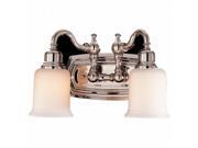 Feiss VS8002 PN Canterbury 2 Light Nickel Vanity Light Pack of 2