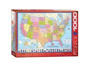 EuroGraphics 6000 0788 Map Of The United States Puzzle 1000 Pieces