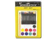 Bulk Buys Watercolor paints plus Crayons plus Brush set Case of 48