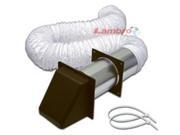 Lambro Industries 207B 4 x 8 Brown Flex Vinyl Vent Kit