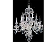 Traditional Crystal Collection 1140 PB CL SAQ Swarovski Spectra Crystal Chandelier