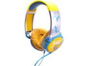 IDANCE KM300 Kiss Me Lightweight Headphones Yellow and Blue