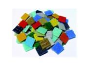 Mosaic Mercantile Glass Authentic Square Mosaic Tile 0.75 x 0.75 in. 3 Lbs. Bag