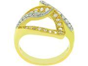 Sunrise Wholesale J3240 05 Two Tone 14k Gold and White Gold Rhodium Bonded Fashion Visible Luxury Ring