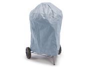 Budge 22 Dia. x 28 Drop in. All Seasons Round Smoker Grill Cover Blue