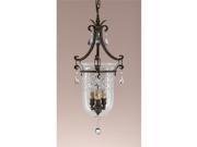 Feiss F2227 3ATS Salon Ma Mason Collection Aged Tortoise Shell Chandelier Hall Duo