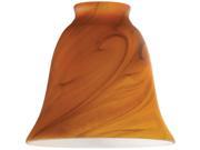 Westinghouse 8136300 2.5 x 1.3 in. Burnt Umber Swirl Bell Shaped Glass Shade Pack of 4