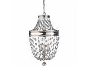 Feiss F2812 3PN Malia 3 Light Nickel Mini Chandelier