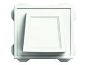 Builders Edge 140116774123 Hooded Dryer Vent White