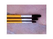 Crayola 0.75 in. Economy Camel Hair Short Handle Watercolor Paint Brush Size 1 Hair Yellow