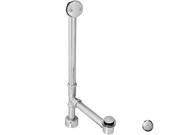 Westbrass D3261K 26 All Exposed Tip Toe Bath Waste and Overflow Polished Chrome