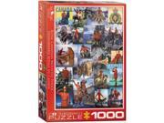 EuroGraphics 6000 0777 RCMP Collage Puzzle 1000 Pieces
