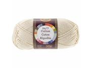 Lion Brand 761 98 24 7 Cotton Yarn Ecru