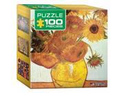Euro Graphics 8104 3688 Twelve Sunflowers Vincent Van Gogh Mini Puzzle