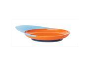 Boon Catch Plate with Spill Catcher Blue Orange