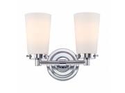 Elk Group International BV7T2 10 15 Madison 2 Light Vanity White Opal Glass Chrome Finish