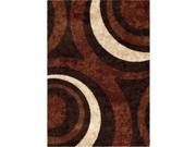Orian Rugs 3700 Impressions Shag Ring of Fire Mocha Area Rug Brown 7.83 x 10.83 ft.