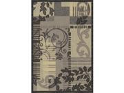 IMS 22531145009071 Floral Design Contemporary Area Rug Gray 6 ft. 6 in. x 9 ft. 2 in.