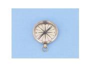 Handcrafted Model Ships co 0606 plain Solid Brass Lensatic Compass 3 in. Decorative Accent
