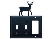 Village Wrought Iron ESSG 3 Switch Cover Triple Deer