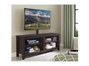 58 Wood TV Console with Mount Espresso
