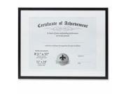 Lawrence Frames 240011 Dual Use Aluminum Document Frame Black 0.79 in.