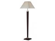 Z Lite FL112 1 Light Floor Lamp Mahogany Finish Wood MDF Steel Fabric