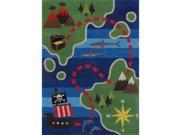 Momeni 28570 Lil Mo Whimsy Chinese Hand Tufted Rug Multicolor 5 x 7 ft.