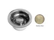 Westbrass D2082 20 Extra Deep ISE Disposal Flange and Stopper Stainless Steel