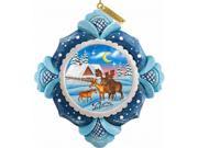 G.Debrekht 6102419 General Holiday Moose Family Ornament 4.5 in.