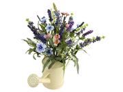 Nearly Natural 4816 Lavender Arrangement with Watering Can