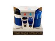 Bulk Buys OD882 2 16 Ounce Hot Cold Travel Mug Tumbler Set 2 Piece