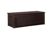 Rubbermaid 1837305 29 in. D X 65 in. W X 25 in. H Patio Chic Brown Storage Deck Box