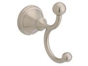 Liberty Hardware 136883 Crestfield Collection Satin Nickel Double Robe Hook