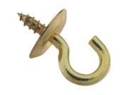 Stanley Hardware 759000 Hook Cup Solid Brass 0.5 In
