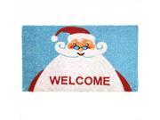 Rubber Cal Santa Claus is Back Holiday Christmas Door Mat 30 x 18 x 0.38 in.