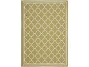 Safavieh CY6918 244 9 9 ft. x 12 ft. 6 in. Large Rectangle Indoor Outdoor Courtyard Green and Beige Machine Made Rug
