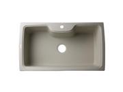 ALFI Brand AB3520DI B Drop In Single Bowl Granite Composite Kitchen Sink Biscuit 35 in.