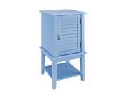Powell 254 351 Ocean Blue Shutter Door Table