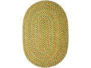 Rhody Rug SO55R084X108 Sophia 7 x 9 ft. Multicolor Indoor Outdoor Oval Braided Rug Sand Natural
