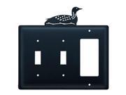 Village Wrought Iron ESSG 116 Switch Cover Triple Loon